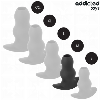 Addicted Toys Hollow Anal Plug Silicone M 9.6CM - image 5