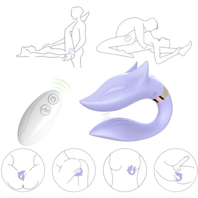 Armony Fox Vibrator For Couples Remote Control Purple