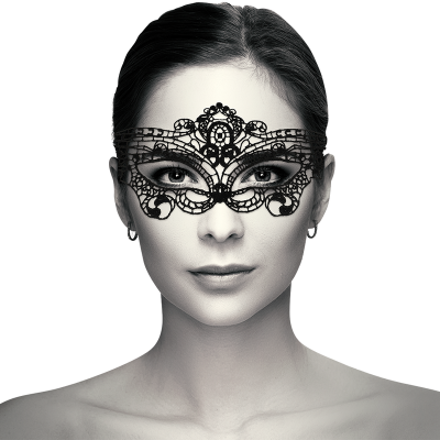Coquette Chic Desire Lace Eye Mask Black - image 2