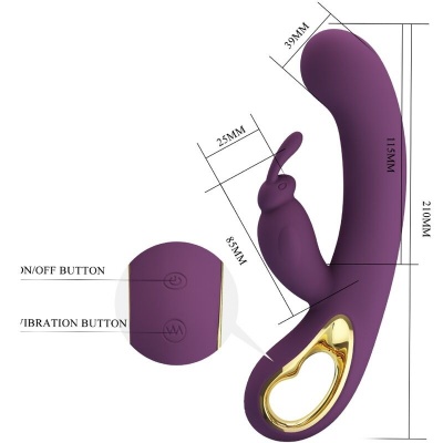 Pretty Love Liam Rabbit Vibrator Purple - image 3