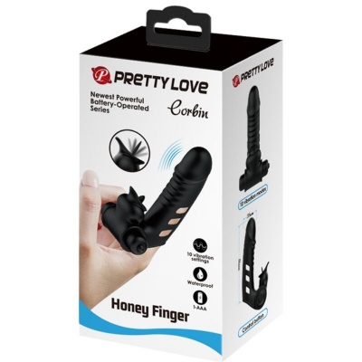 Pretty Love Corbin Black Vibrator Finger Cover - image 8