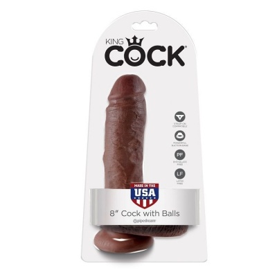 King Cock 8 Brown Balls 20.3 CM - image 2