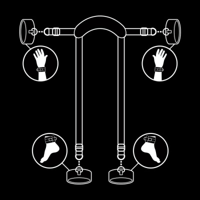 Fetish Submissive Master Position with 4 Cuffs - image 4