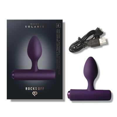 Rocks-Off Nova Solaris Anal Plug 16 Function Purple - image 9