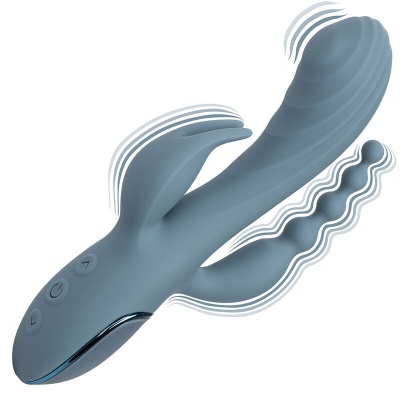 CalExotics Triple Ecstasy Vibrator Grey - image 7
