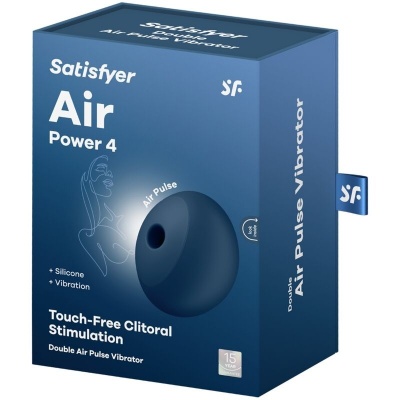 Satisfyer Air Power 4 Clitoral Stimulator and Vibrator Blue - image 10