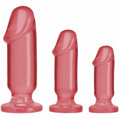 Foto van Doc Johnson - Crystal Jellies Anal Starter Kit - Roze