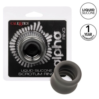 CalExotics Alpha Scrotum Stretching Ring Black - image 2