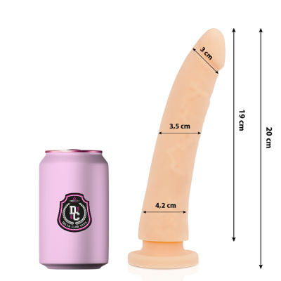 Deltaclub Natural Medical Silicone Dildo 20 CM