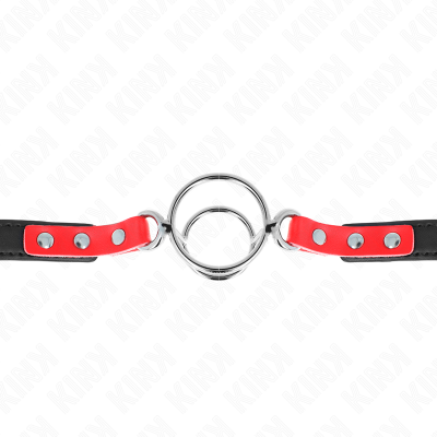 Kink Multi-Ring Gag, Red, 38x56cm - image 4