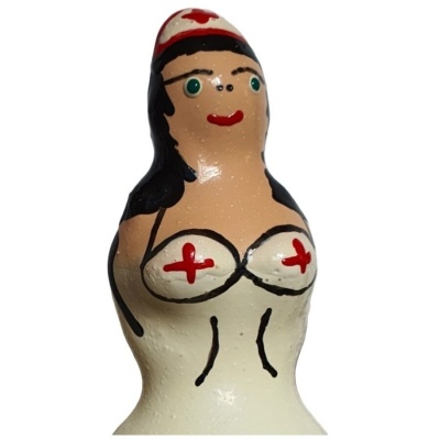 Condomerie Handpainted Nurse Black Condomerie Handpainted Nurse Black