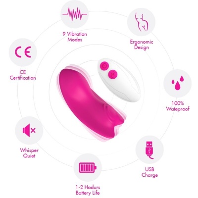 Armony Butterfly Wearable Panty Vibrator Pink - image 3