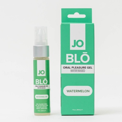 JO - BLŌ Oral Pleasure Gel Watermelon - 30ml Foto van JO - BLŌ Oral Pleasure Gel Watermelon - 30ml