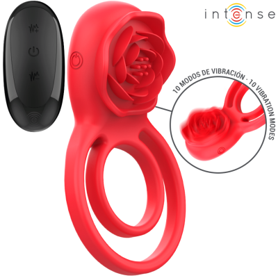 Intense Gail Stimulator Rose Red Remote Control