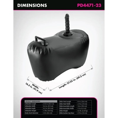 Fetish Fantasy Inflatable Seat with Dildo 69.2cm - image 6