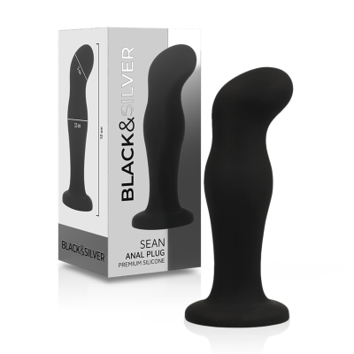 Black&silver - Sean Plug Anal Premium Silicone Black - image 2