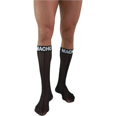 Macho Thin Socks One Size Black
