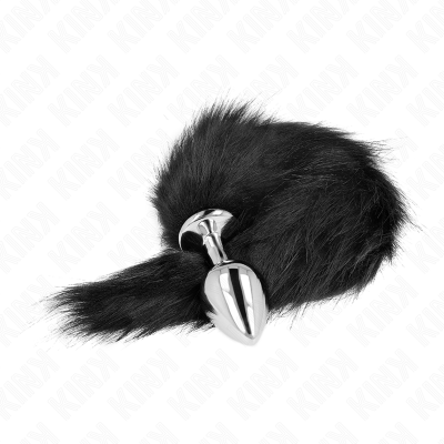 Kink Anal Plug M 8x3.5cm Synthetic Tail 40cm Black - image 4