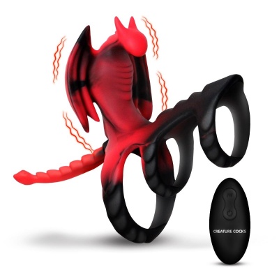 Foto van Creature Cocks - Dragon Flight Vibrerende Penisring - 9,9 cm