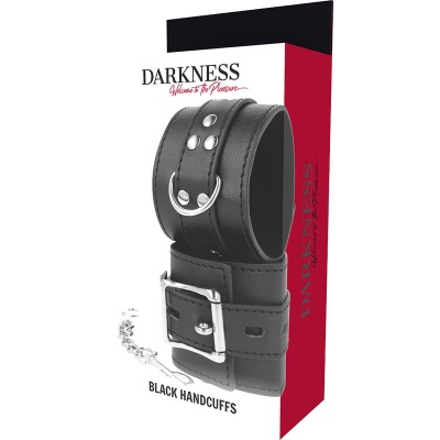 Darkness Black Leather Handcuffs - image 5