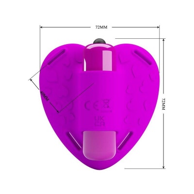 Pretty Love Heartbeat Clitoris Massager 10 Mode Purple - image 5