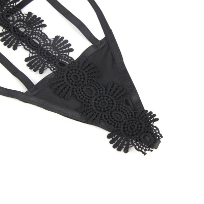Subblime Strappy Lace Teddy S/M - image 3