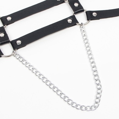 Subblime Leather Harness Straps Chain Details - image 7