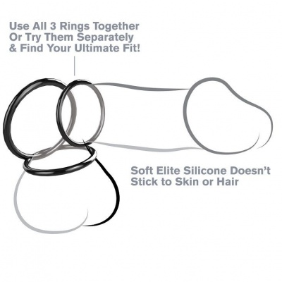 PIPEDREAMS C-Ringz - 3 Silicone - image 2