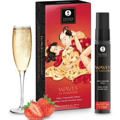 Shunga Waves Pleasure Spray Strawberry 20ml