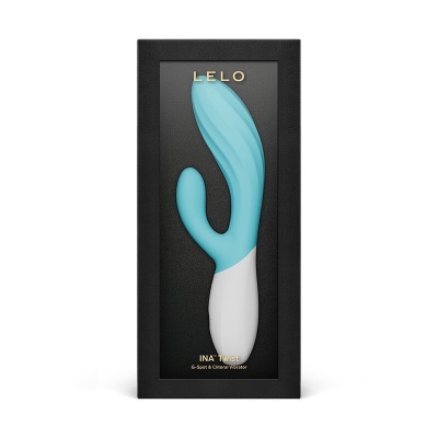 LELO INA Twist Rabbit Vibrator Blue - image 4