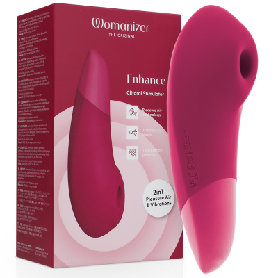 Womanizer Enhance Clitoral Stimulator Vibrant Pink Womanizer Enhance Clitoral Stimulator Vibrant Pink