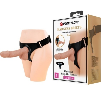 Pretty Love Jerry Harness Briefs with Dildo 21.8CM - image 2