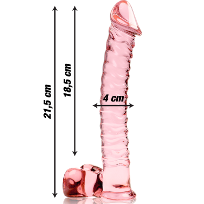 Nebula Series Model 23 Pink Glass Dildo 21.5cm - image 3
