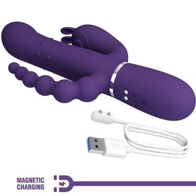 Pretty Love Cammy Triple Vibrator 4-in-1 Purple - image 8