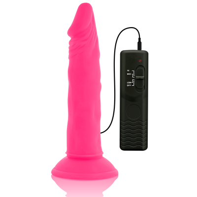 Diversia Flexible Vibrating Dildo Pink 23 CM - image 6