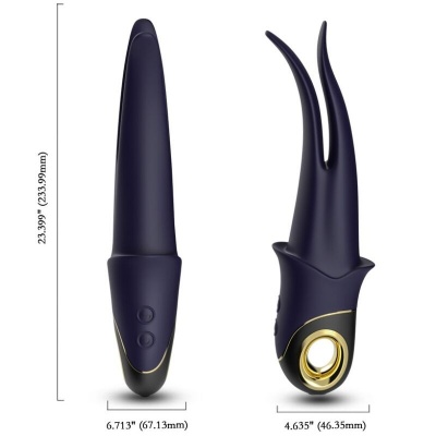 Armony Shadow Blue Double-Head Teasing Vibrator - image 4
