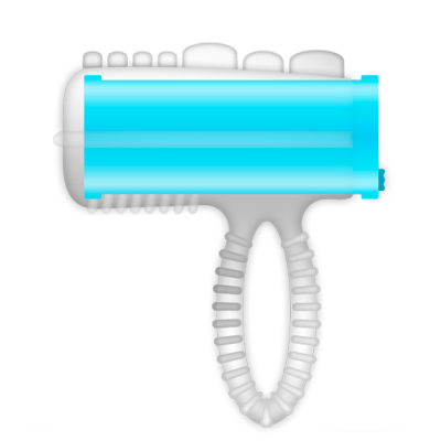 Casual Love Ring Tongue Vibrating Blue - image 1