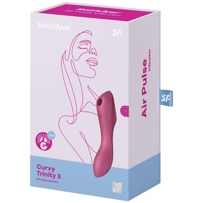 SATISFYER Curvy Trinity 3 Air Pulse Red - image 3