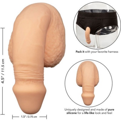 CalExotics Silicone Packing Penis 12.75 CM Flesh - image 3