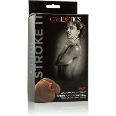 California Exotics Stroke It Pussy Brown - image 2
