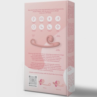 Snail Vibe Curve Vibrator Peach - image 5