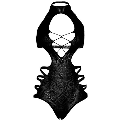 Leg Avenue Cutout Strappy Bodysuit Black - image 6