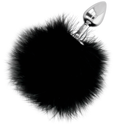 Darkness Anal Plug with Tail Black 7 CM - image 2