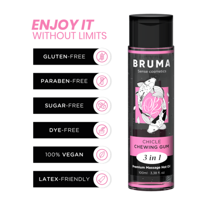 Bruma Premium Massage Hot Oil Chewing Gum 3 in 1 100ml - image 1