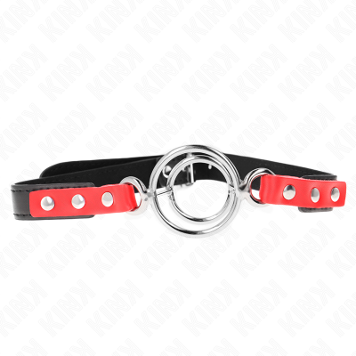 Kink Multi-Ring Gag, Red, 38x56cm - image 1