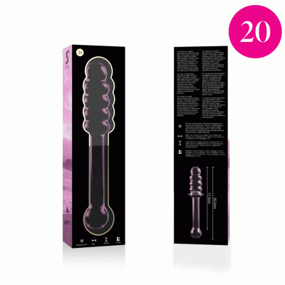 Nebula Series Model 20 Pink Glass Dildo 20.5cm - image 4