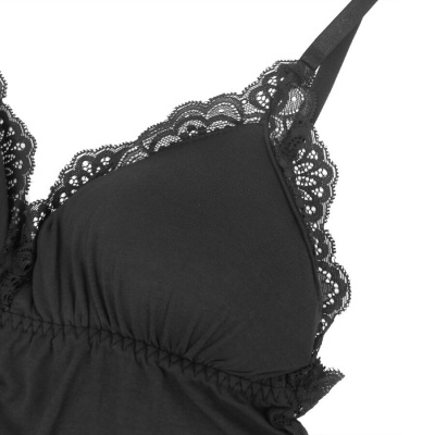 Subblime Black Floral Lace Teddy S/M - image 11