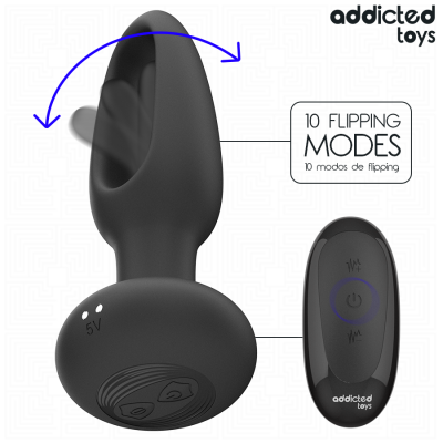 Addicted Toys Anal Plug Vibrating Tongue Remote - image 4