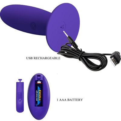Pretty Love Youth Plug Anal Vibrator Remote Violet - image 5