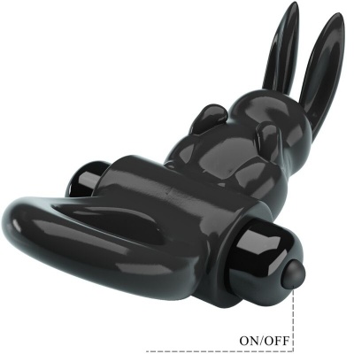 Pretty Love Exciting Rabbit Vibrating Ring, Black - image 5
